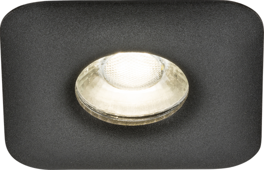 Knightsbridge ODA1FSB GU10 Square Downlight Black