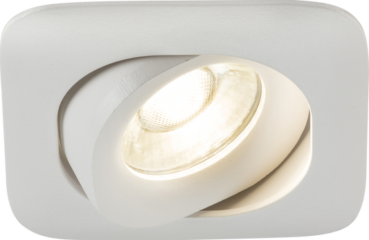 Knightsbridge ODA1TSW GU10 Square Tilt Downlight White