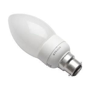 7W BC Compact Fluorescent Candle