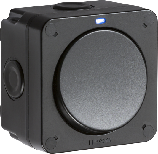 Knightsbridge OP2 1 Gang 2 Way Switch with Neon IP66