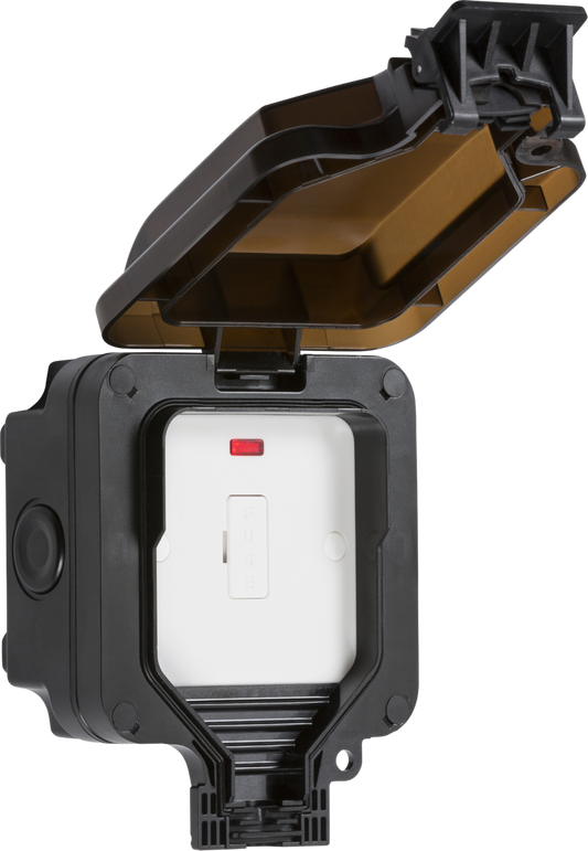 Knightsbridge OP6N 13A Unswitched Spur with Neon IP66