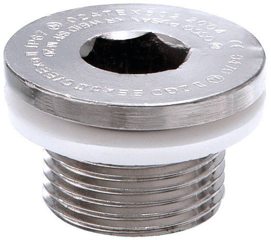 Wiska 50065610 OSSP-R 16mm Atex Brass Nickel Plated Stop End IP66 / IP67