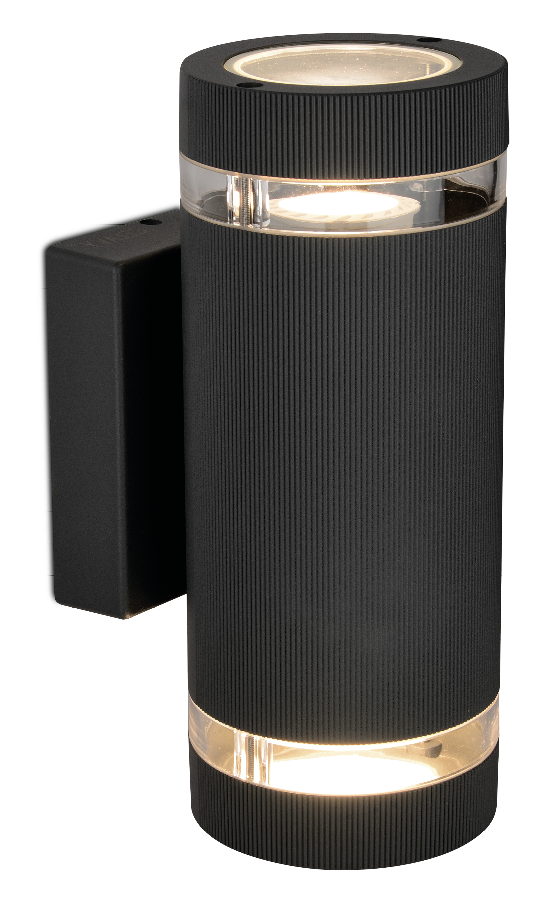 Kosnic OCA-BLK Ocala 2 x GU10 Up / Down Wall Light IP54 Black