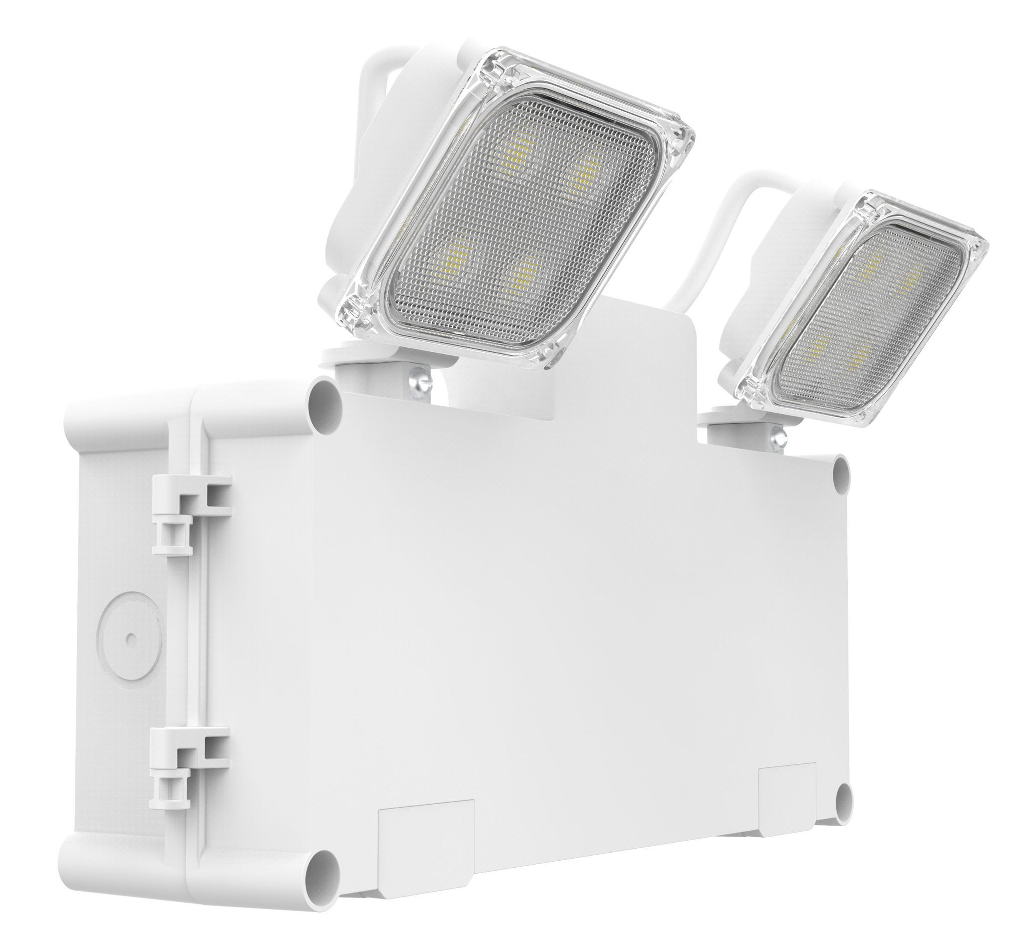 Kosnic ORD06-WHT/SST Orda 2 Duo 6.5W Dual Mode LED Emergency Twinspot 6500K IP65 White