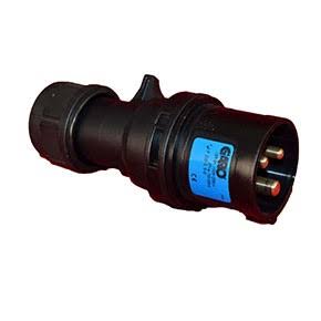 Garo P232-6S-B 32A 3P 240V Entertainment Plug IP44 Black