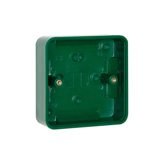 RGL PBB02/GN 1 Gang 28mm Back Box Green