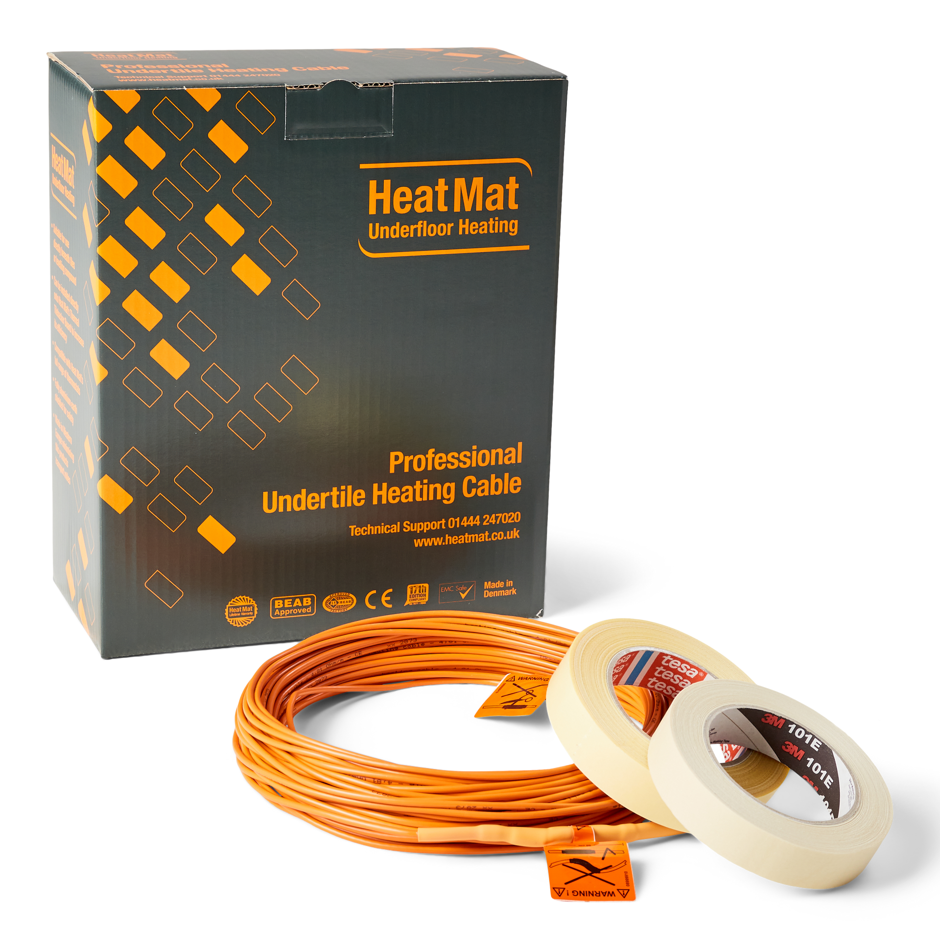 Heat Mat PKC-3.0-0550 550W 3mm Undertile Heating Cable 43.8m