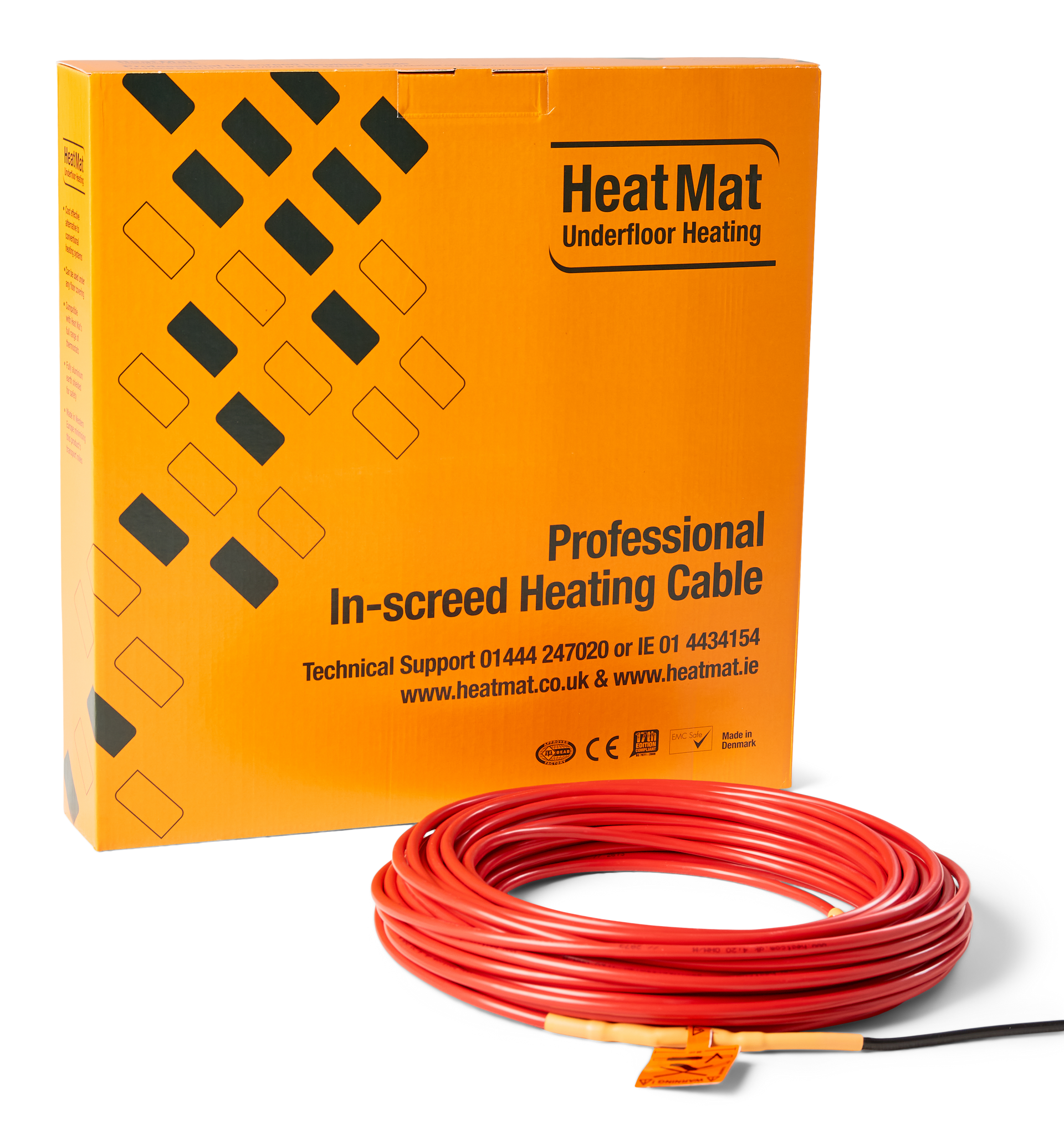 Heat Mat PKC-5.0-1200 1200W 5mm Red In-Screed Heating Cable 60m