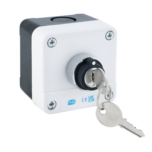 Niglon PPS1K2 1 Gang 2 Postion Stay Put Keyswitch Station IP65