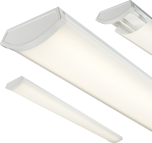 Knightsbridge PRCLEDEM4 4FT 43W LED Surface Luminaire with Emergency 4000K