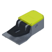 Switchtec PS2175 Comepi 1 N/O + 1 N/C Snap Action Plastic Footswitch (No Cover) Yellow IP65
