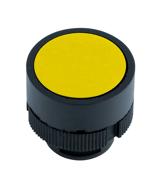 Niglon PSA-Y 22mm Yellow Flush Pushbutton Head (For Plastic PB Stations Only)