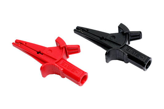 KPS PT120 65mm Crocodile Clips Red / Black