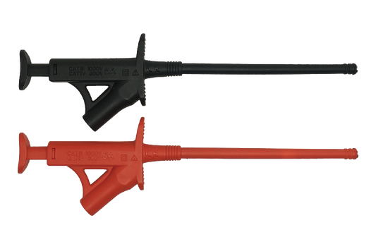 KPS PT200 185mm Crocodile Clips Red / Black