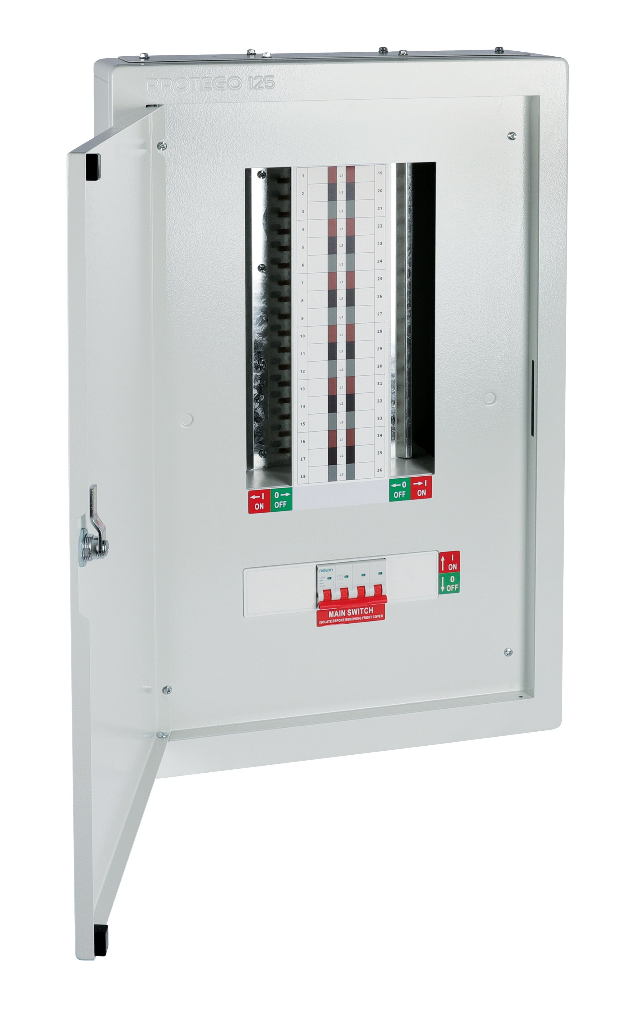 Niglon PTB12S 12 Way TP B Type Distribution Board with 125A Incomer