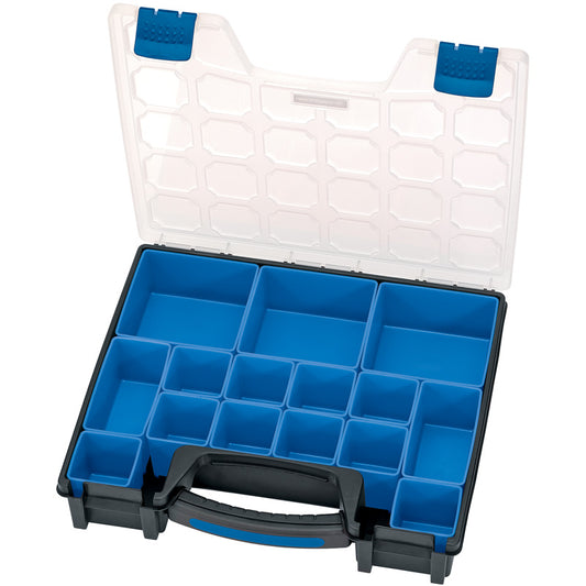 Draper QC15D 15 Compartment Organiser Black & Blue