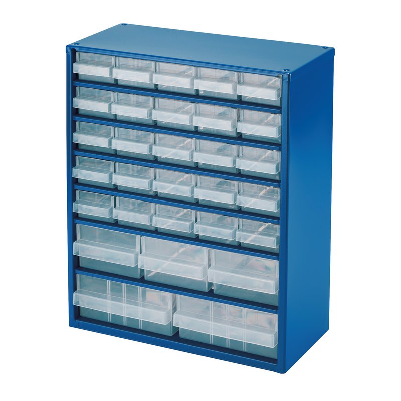 Draper QC30A Expert 30 Drawer Organiser Blue