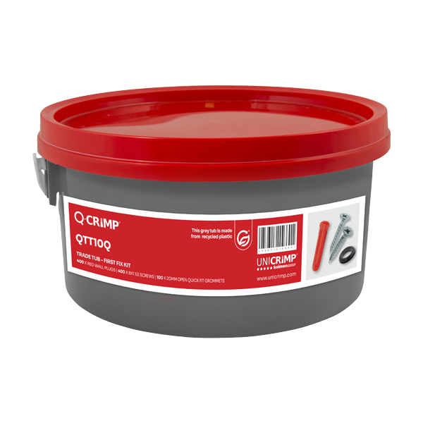 Unicrimp QTT10Q Screws, Plugs and Grommets Trade Tub