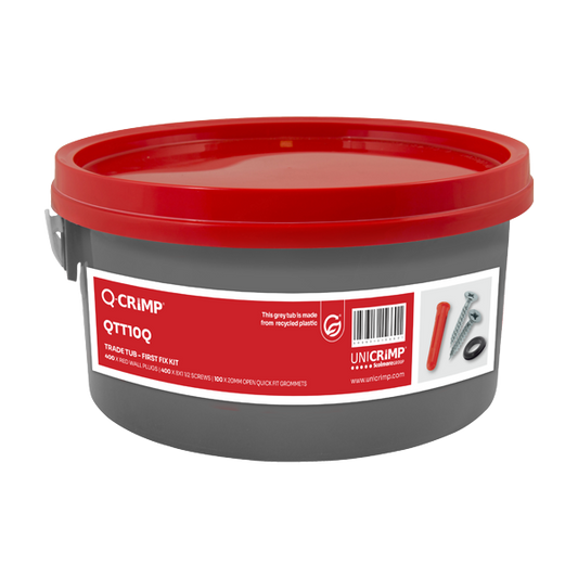 Unicrimp QTT10Q Screws, Plugs and Grommets Trade Tub