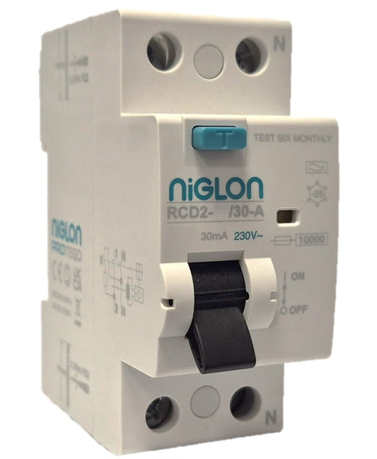 Niglon RCD2-40/30-A 40A 30MA Type A DP RCD
