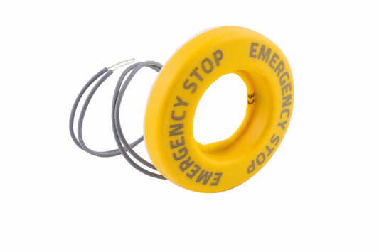 Niglon RESLRD-ILL 60mm Round LED Emergency Stop Legend - Illuminated 24V AC/DC