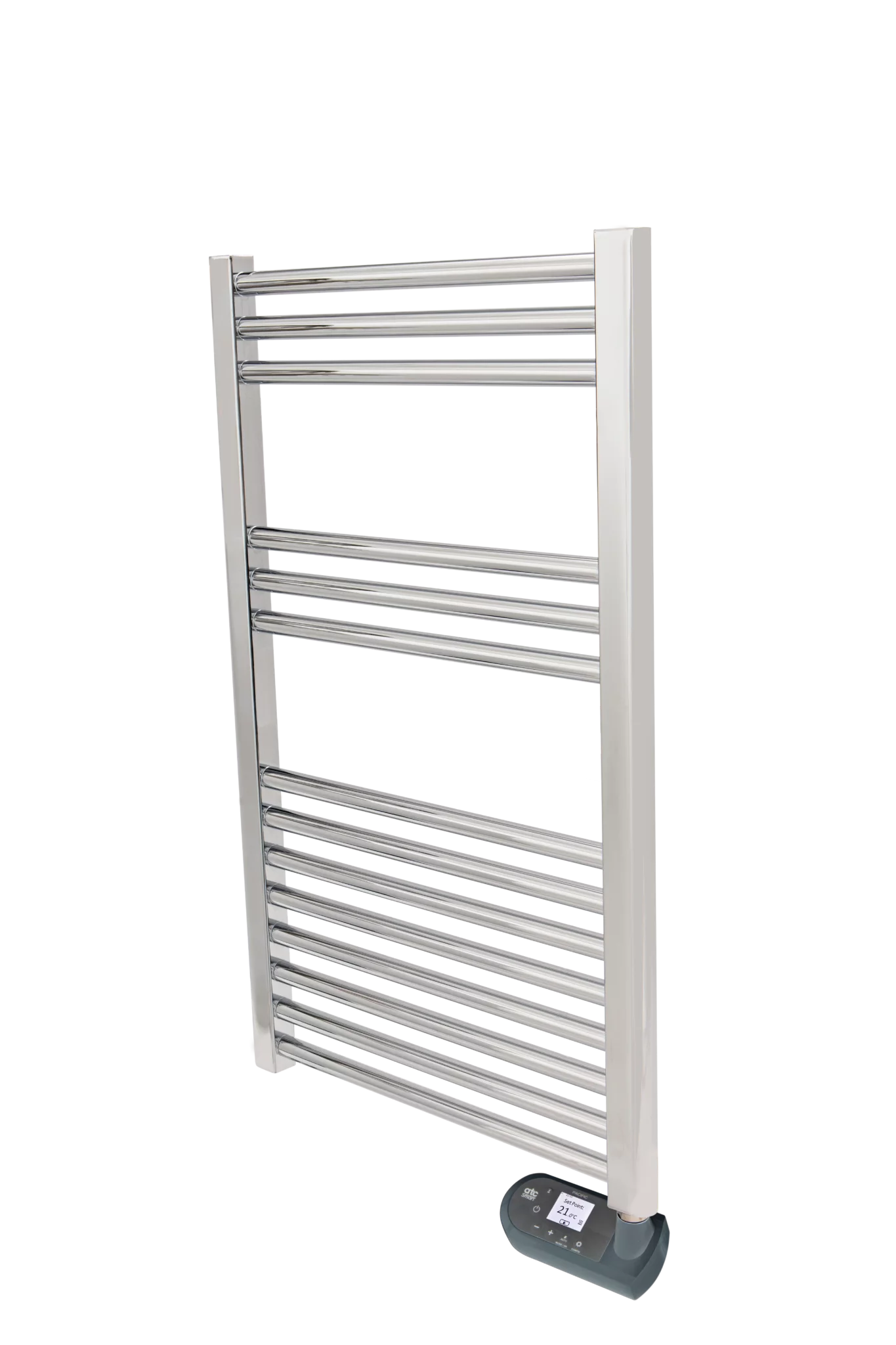 ATC RFTR780CR Pacific RF 14 Rail 150W 780 x 500mm Heated Towel Rail with WiFi and TFT LCD Display Chrome