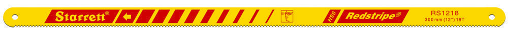 Starrett KRS1218-10 18TPI Red Stripe High Speed Hacksaw Blades Pack of 10
