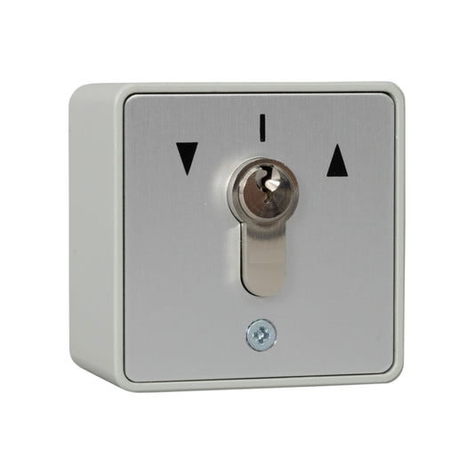 RGL RSKS3-MOM 3 Position Momentary Roller Shutter Keyswitch Steel