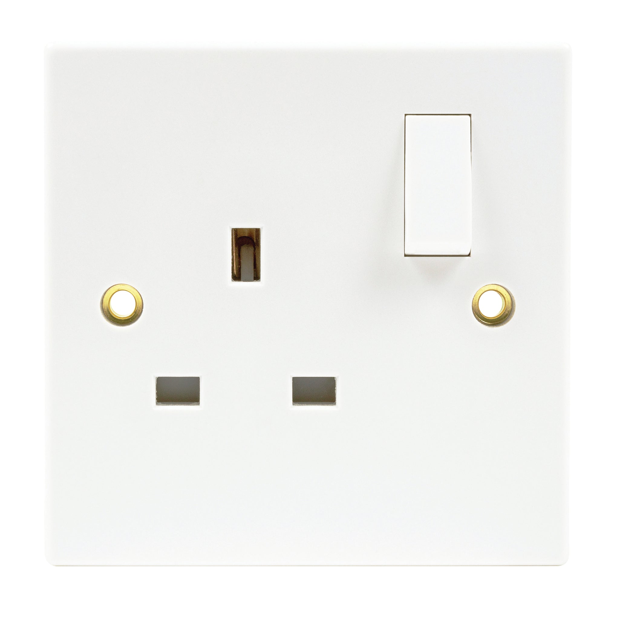 Niglon S131DPS 1 Gang 13A DP Switched Socket White Moulded