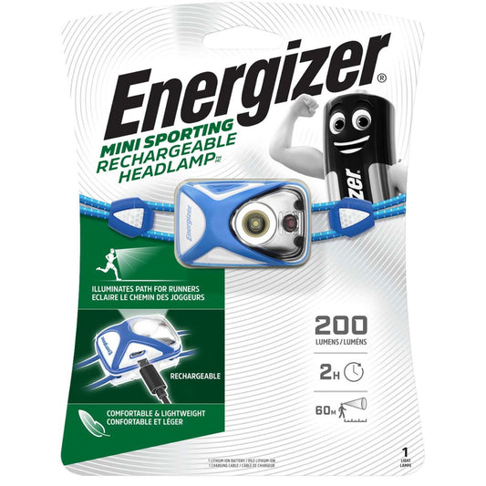 Energizer MULTIHEAD 200LM Multiuse Rechargable LED Headlamp