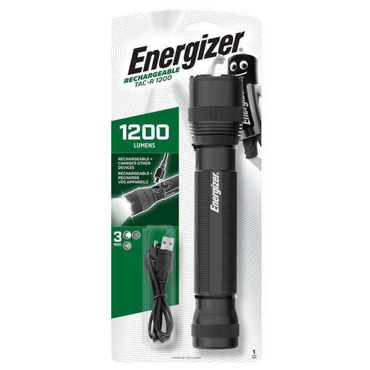 Energizer TAC1200 1200LM Tactical Rechargeable LED Torch
