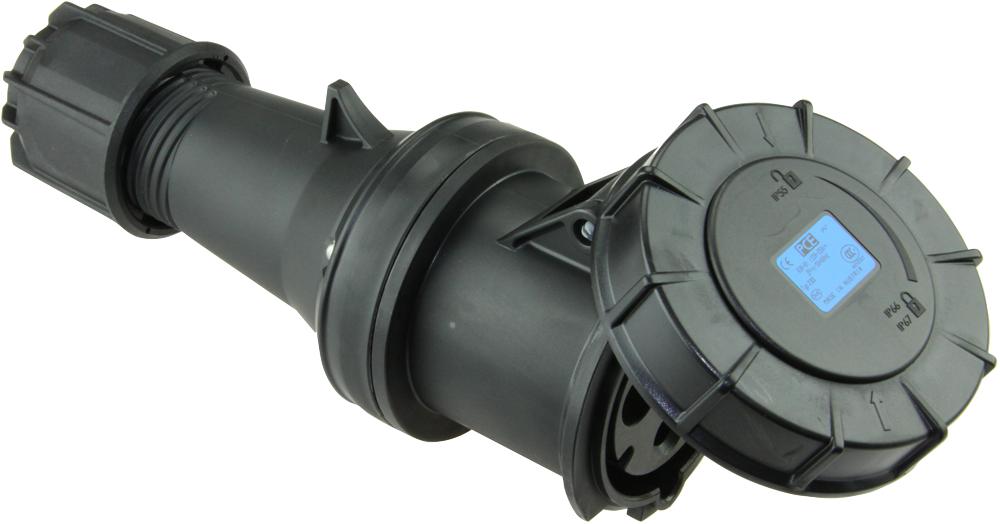 Garo S3125-6S-B 125A 4P 415V Entertainment Trailing Socket IP44 Black
