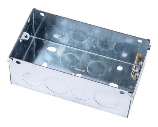 Niglon SB1 2 Gang 47mm Metal Box