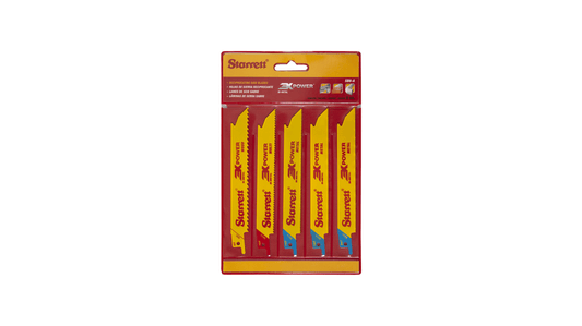 Starrett SB6-A 5pc Assorted Reciprocating Blade Kit