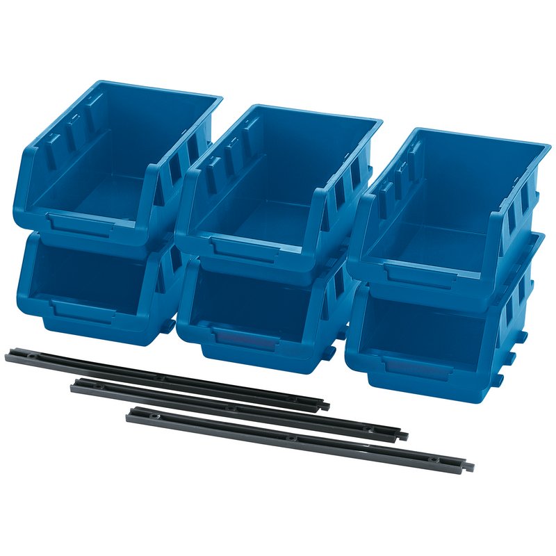 Draper SBB1 Medium Storage Bin Set (6pc) Blue