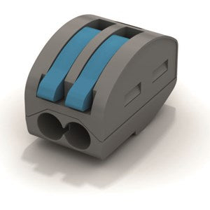 Wiska SBOX2/100 32A 2-Pole Terminals Lever Connectors Grey/Blue (100)