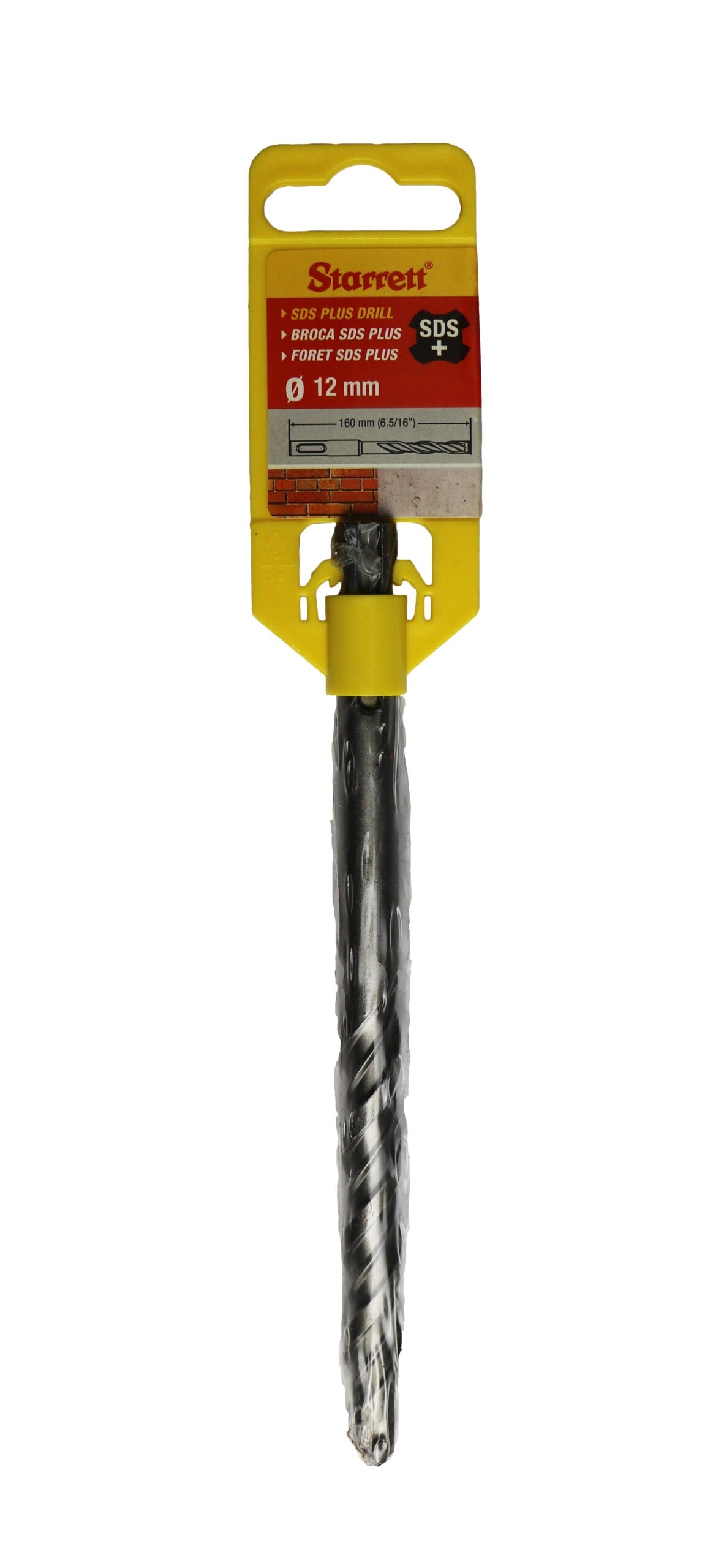 Starrett KBPS12B 12 x 160mm SDS Plus 2 Point Drill Bit