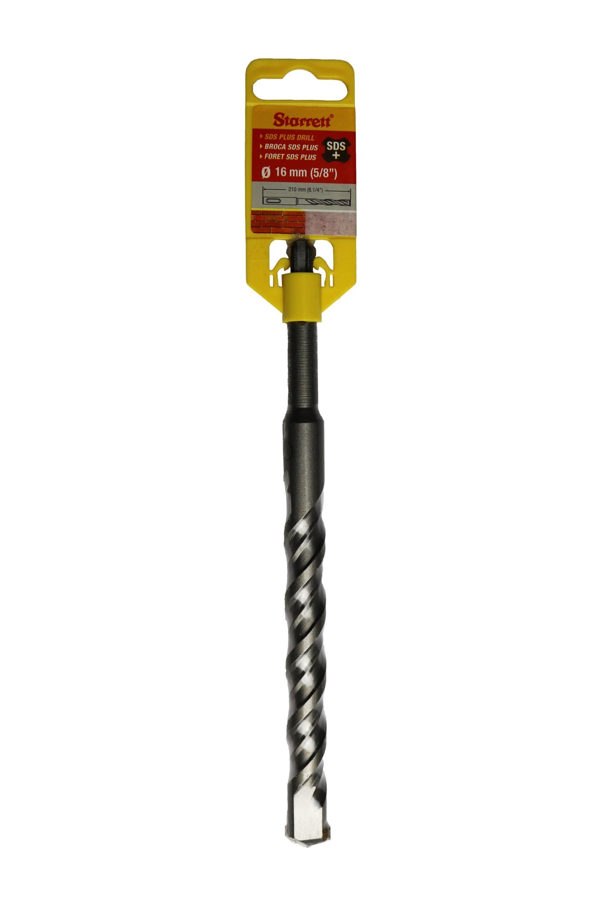Starrett KBPS16C 16 x 210mm SDS Plus 2 Point Drill Bit