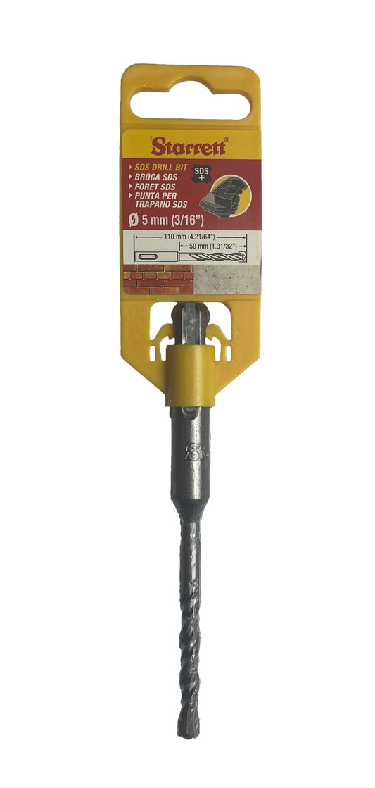 Starrett KBPS055A 5.5 x 110mm SDS Plus 2 Point Drill Bit