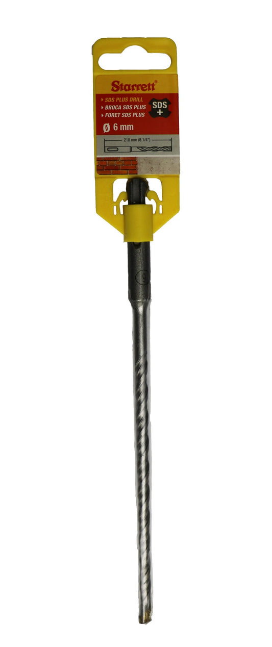 Starrett KBPS06C 6 x 210mm SDS Plus 2 Point Drill Bit