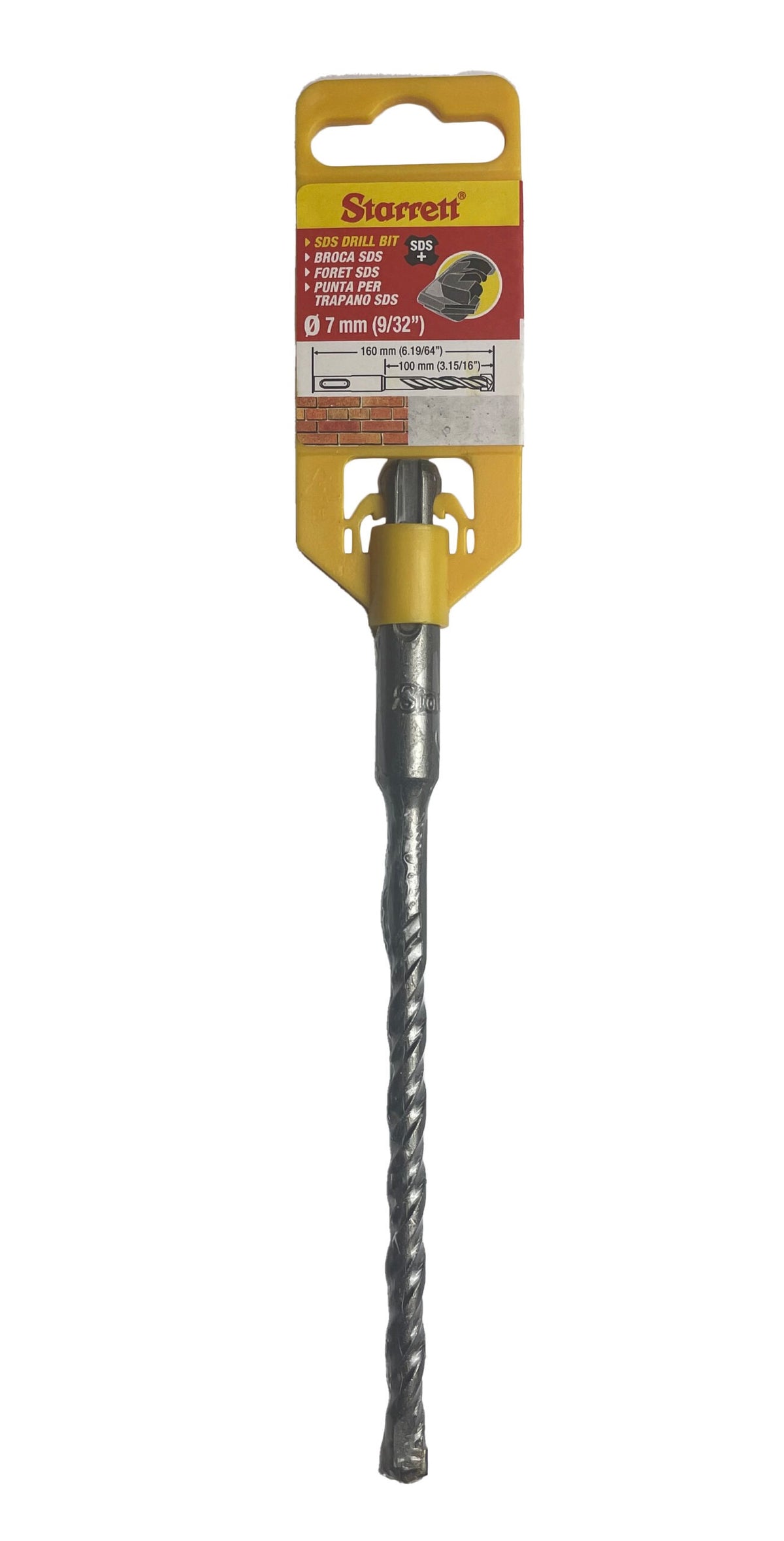Starrett KBPS06C 7 x 160mm SDS Plus 2 Point Drill Bit