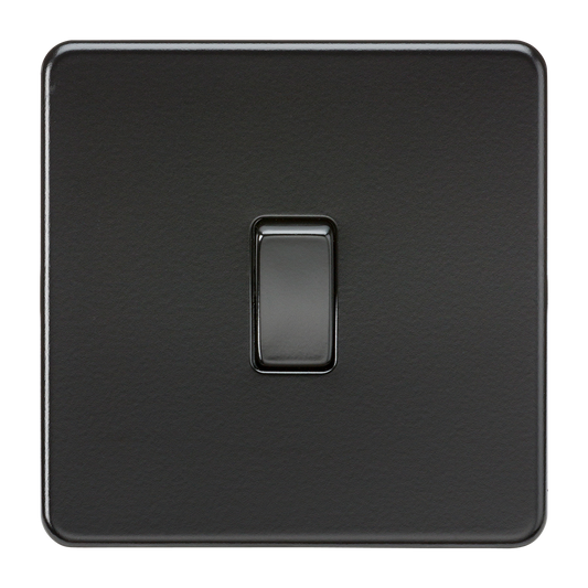 Knightsbridge SF2000MBB 1 Gang 2 Way Switch Matt Black