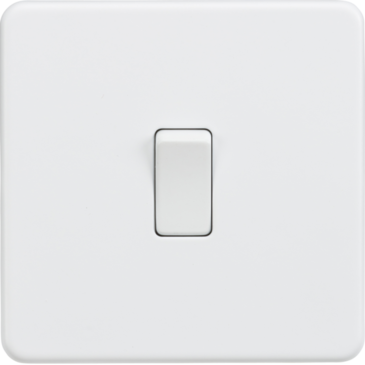 Simple 2000 Switch Knightsbridge SF2000MW 1 Gang 2 Way Switch Matt White – ETC Electrical