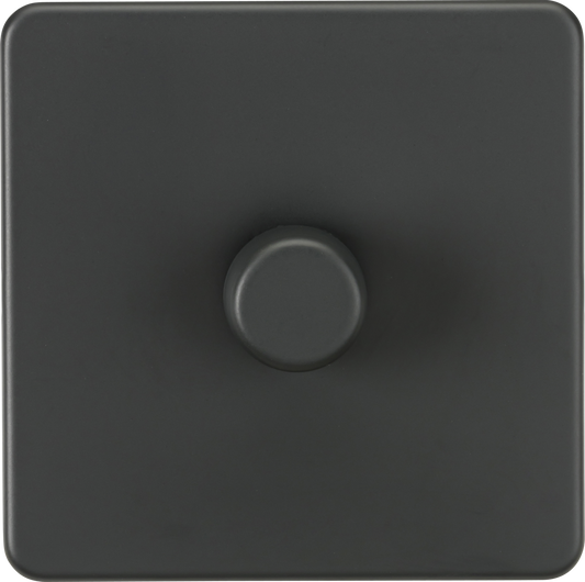 Knightsbridge SF2191AT 1 Gang 2 Way 150W LED Dimmer Anthracite