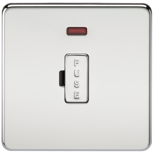 Knightsbridge SF6000NPC 13A Unswitched Spur with Neon Polished Chrome