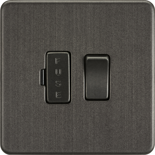 Knightsbridge SF6300SB 13A DP Switched Spur Smoked Bronze