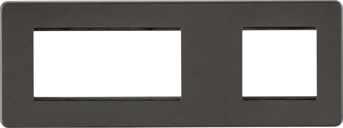 Knightsbridge SF6GSB 6 Gang 2 & 4 Module Euromodule Faceplate Smoked Bronze