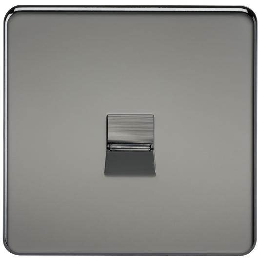 Knightsbridge SF7300BN 1 Gang Master Telephone Socket Black Nickel
