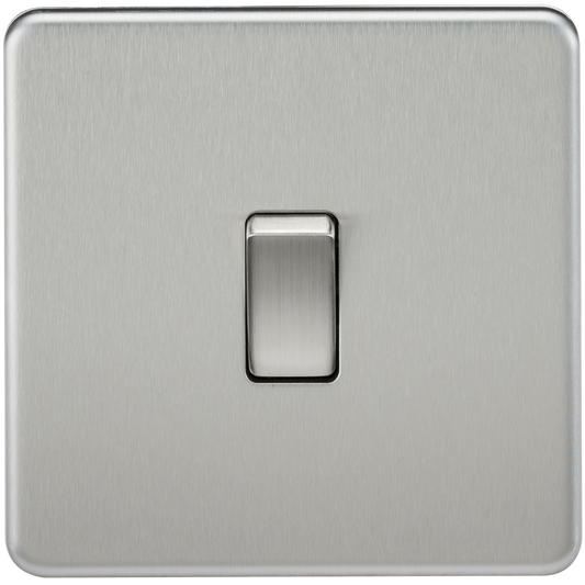 Knightsbridge SF8341BC 1 Gang 20A DP Switch Brushed Chrome