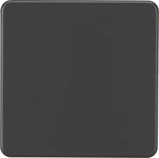Knightsbridge SF8350AT 1 Gang Blank Plate Anthracite